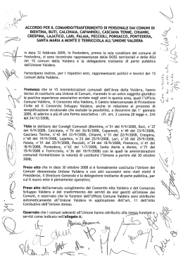 Accordo per il Comando/Trasferimento di
