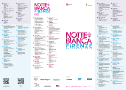 Scarica la mappa PDF - Notte Bianca Firenze 2015