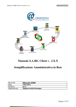 Manuale SARE Client 234 - regione emilia
