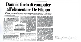 Danni e furto di computer - Comune di Pieve Emanuele