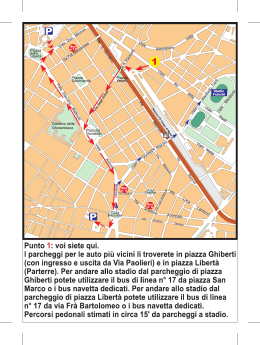Depliant Parcheggi e Informazioni Utili per la Mobilit&agrave;