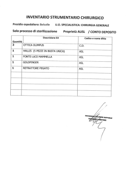 INVENTARIO STRUMENTARIQ CHIRURGICO