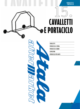 CAVALLETTI PORTACICLO A TERRA PORTACICLO A