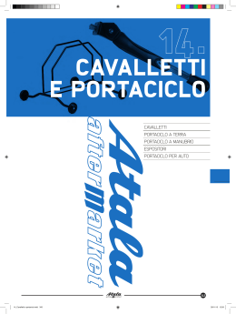 cavalletti e portaciclo