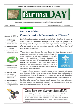 FarmaDay - n. 2 - Ordine dei Farmacisti della provincia di Napoli
