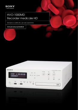 HVO-1000MD Recorder medicale HD