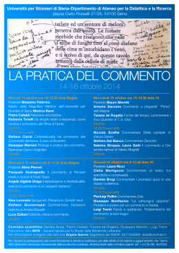 Poster convegno commento_Blu - Università per Stranieri di Siena