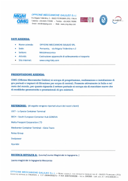 OFFICINE MECCANICHE GALILEO S.r.l.