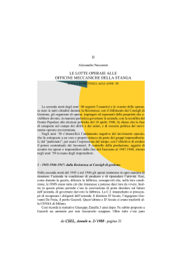 le lotte operaie alle officine meccaniche della stanga