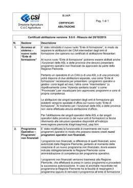 Direzione Agricoltura C.d.C Agricoltura Pag. 1 di 1 Certificati