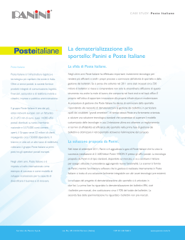 La dematerializzazione allo sportello: Panini e Poste Italiane