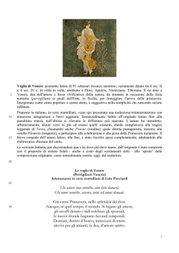 La veglia di Venere
