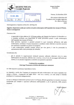 Consrgho Regmnale - Consiglio Regionale della Toscana