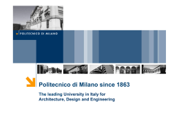 Politecnico di Milano since 1863