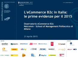 L`eCommerce B2c in Italia: le Dot Com corrono, i retailer