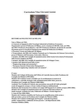 Giovanni Azzone, Rettore del Politecnico di Milano