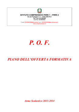 POF 2013 - Istituto Comprensivo Pirri 1-2