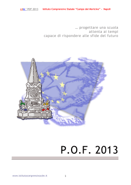 P.O.F. 2013 - Istituto Comprensivo Statale "Campo del Moricino"