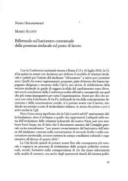 SCOTTI - Centro Studi Cisl