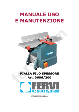 MANUALE USO E MANUTENZIONE