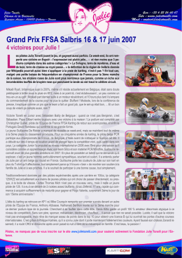 Grand Prix FFSA Salbris 16 & 17 juin 2007 4 victoires
