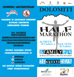Volantino Dolomiti Half Marathon 2015