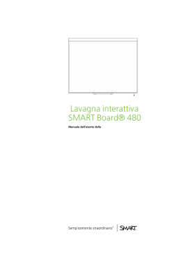Lavagna interattiva SMART Board 480 manuale dell`utente della