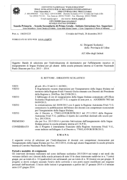 CONVITTO NAZIONALE “PAOLO DIACONO” `POLO SCOLASTICO