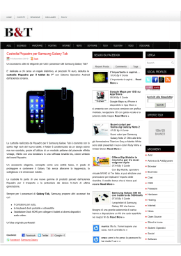 Custodia Piquadro per Samsung Galaxy Tab