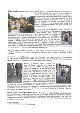 Scopri la Storia - Comune di Pellio Intelvi