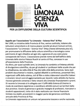 T - NATURALMENTE Scienza