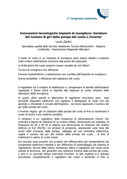 Innovazioni tecnologiche in sala mungitura