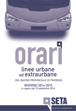 linee urbane ed extraurbane