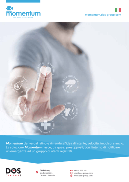 Scarica la brochure - Momentum - The rescue network