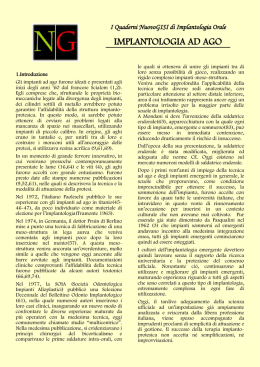 IMPLANTOLOGIA AD AGO