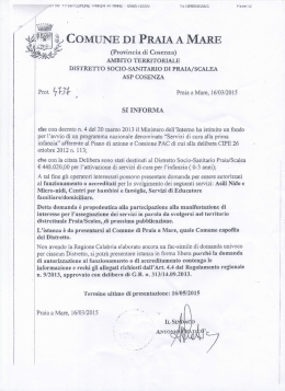 " , COMUNE DI PRAIA A MARE