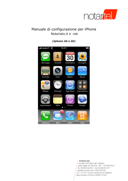 Manuale di configurazione per iPhone