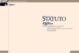 statuto - Fondazione Don Carlo Gnocchi