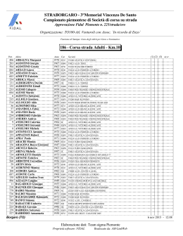 3&deg;Memorial Vincenzo De Santo Campionato