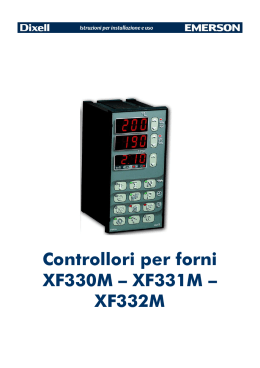 Controllori per forni XF330M – XF331M – XF332M