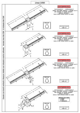 LINEA 1450 Canale a fessura verticale ridotta con pozzetto scarico
