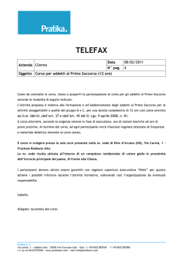 corso per addetti al primo soccorso