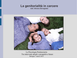 La genitorialit&agrave; in carcere - Ordine degli Psicologi dell`Emilia