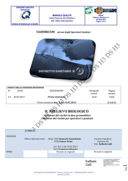 Manuale Prelievo Biologico