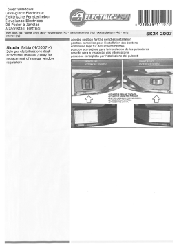 Page 1 ower Windows Leve-glace Electrique Elektrische