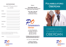 Iscrizione e Presentazione Corso