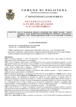 Det. n. 274/2013 - Comune di Polistena