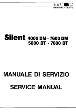 MANUALE DI SERVIZIO