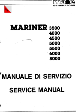 MARINER 3500 - Mase Generators of North America