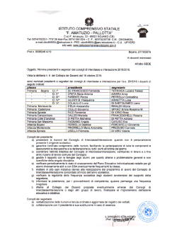 nomina presidenti e segretari intersezione e interclasse